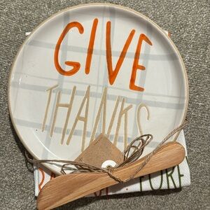 Mud Pie Thankful grateful appetizer set
